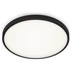 BRILONER Leuchten - Plafoniera a LED, lampada da soffitto, 24 Watt, 2.200 Lumen, 4.000 kelvin, bianco-nero, Ø 38,5cm
