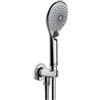 Bossini Syncronia set doccia con presa d'acqua e supporto, 3 tipi di getto, C12035C00030004, Syncronia cromo [Rubinetteria Bagno > Set Doccia]