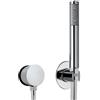Bossini Zen set doccia con presa d'acqua e supporto, 1 tipo di getto, CA2006C00030004, Zen cromo [Rubinetteria Bagno > Set Doccia]