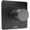 Bossini Teo rubinetto doccia da incasso con miscelatore, Z00008000073005, Teo nero opaco [Rubinetteria Bagno > Rubinetteria Doccia]