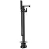 Bossini Gillo rubinetto vasca a pavimento, miscelatore monocomando, Z00762000073005, Gillo nero opaco [Rubinetteria Bagno > Rubinetteria Vasca]