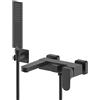 Bossini Gillo rubinetto vasca esterno, miscelatore monocomando, Z00728000073005, Gillo nero opaco [Rubinetteria Bagno > Rubinetteria Vasca]