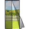 Risareyi Zanzariera Magnetica per Porte 125x220cm, Aggiornamento Stile In Fine Rete Spessa, Nero - Tenda Zanzariera Porta Finestra con Calamita, Chiusura Automatica