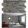 Grace Baltic - Pannelli da parete 3D per decorazione di pareti interne in PVC (5, Ardesia Scura.)