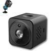 ONESENSE Mini Telecamera Spia Wireless con Microfono Incorporato, 4K HD, Visione Notturna, Rilevamento del Movimento e Riduzione del Rumore 2D - Telecamere di Sicurezza per Interni - Telecamera con Batteria