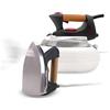 AVILIA Ferro da Stiro con Caldaia 2400W - Sistema Stirante a Vapore 0,8L - Ferro da Stiro a Caldaia Carica Continua con Piastra in Acciaio Inox