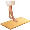 Cicilin Tappeto da bagno in microfibra spessa, morbida e assorbente, in ciniglia, antiscivolo, lavabile in lavatrice, per pavimento, vasca e doccia, 50 x 80 cm, colore: giallo