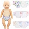 HTTDSLF Pannolini per Bambole Pannolini, Set di 6 accessori per bambole, Accessori per Bambolotti Set da 14-18 Pollici può resistere a lavaggi Multipli, Riutilizzabile