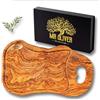 Mr Oliver MrOliver® Saturn - Tagliere in Legno d'Ulivo Naturale - Tagliere da Cucina Professionale - Accessori Cucina di Design- Tagliere Legno Grande per Aperitivo, Carne, Salumi