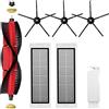 APZOVO Accessori Kit Ricambi Per Xiaomi Roborock S5 Max S6 Max S6 Pure S6 MaxV S50 S51 S55 S60 S65 S5 S6, con 1 Spazzola principale, 3 Spazzola Laterale, 2 HEPA Filtro