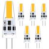 TIAFELNGLY Lampadine LED G4 2W bianco caldo lampade a risparmio energetico 2W lampada LED dimmerabile, AC/DC 12-24V G4 lampadina LED 6 Pack
