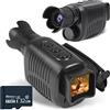 NGBFF Visore Notturno, Dispositivo di visione notturna monoculare Fotocamera 1080P HD Infrarossi Zoom digitale 5X Telescopio da caccia Outdoor Day Night Darkness a doppio uso,per birdwatching, sport all'ar