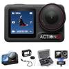 DJI Osmo Action 5 Pro Standard Combo, fotocamera impermeabile con sensore 1/1,3, video 4K/120fps, tracciamento del motivo, stabilizzazione, doppio touch screen OLED, Action Camera 4K, ideale per