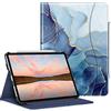 FINTIE Cover per iPad Pro 11 pollici 2022/2021 (4ª/3ª generazione), custodia angolare multipla protezione anche per iPad Pro 11 pocues 2020/2018 (2°/1° gen), marmo oceano
