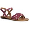 Geox D SOZY S, Sandali piatti Donna, Fuchsia, 39 EU