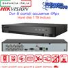 Hikvision DVR ACUSENSE A-HD 8 CANALI 4 MPX CON HARD DISK 1 TB INCLUSO