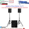 AudioDesign Sistema Attivo Stereo Trio F1 Con Subwoofer e 2 Satelliti Potenza 3000W