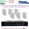 GBC Amplificatore Con Bluetooth 6 Casse Bianche