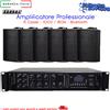 GBC AMPLIFICATORE CON BLUETOOTH 6 CASSE NERE GBC 61611245 61065120