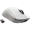 Logitech G PRO X SUPERLIGHT Mouse Wireless Gaming eSport 63g Bianco HERO 25K