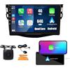 WOSTOKE [4G 64G] Android Auto Stereo FM Radio Carplay Android Auto 9 Touchscreen Headunit Lettore multimediale con Fotocamera di backup per Toyota RAV4 2007 2008 2009 2010 2011 2012