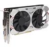 Elprico GTX750Ti 2G Gaming Graphics Card, GDDR5 128BIT 1072MHz GPU Scheda video con doppia ventola, scheda grafica desktop per telaio del computer (GTX750Ti 2G D5)
