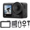 DJI Osmo Action 4 Combo Essenziale - Action cam impermeabile 4K/120fps con sensore 1/1.3", macchina fotografica subacquea,incredibili immagini con scarsa illuminazione,prestazioni cromatiche a 10 bit