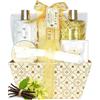 GLOSS ! Cofanetto da bagno LUXURY GOLD - Cofanetto di bellezza per donna - Cesto di bellezza, cura e benessere - Regalo per donna, compleanno, Natale, insegnante, festa della mamma - BOX