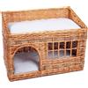 zooplus Exclusive Cesta Pueblo - L 56 x P 36 x H 42 cm - marrone chiaro