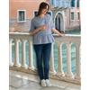 Prénatal Camicia premaman con fantasia righe blu/bianco