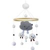 ISAKEN Giostrina Culla Neonato Campana di Vento Stile Nordico con Pompon Giostrina per Culla Baby Campanelli Eolici Carillon del Vento del Bambino Palla del Feltro per Bambini Neonato