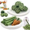 Ourdort 24 pcs Bastoncini di Fieno Timothy, Mangime Fieno per Conigli Cavia Criceti Cincillà, Bastoncini di Fieno Timothy per Conigli Porcellini d'India, Cincillà, Criceto