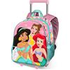 Disney Principesse Charm-Zainetto 3D con Ruote Piccolo, Rosa, 26 x 34 cm, Capacità 7 L