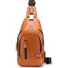 LOONGYOON Nuova Borsa da Petto in Pelle Borsa a Tracolla da Uomo Athleisure Retrò Piccola Borsa Impermeabile da Appendere Apprendimento Dell'ufficio Commerciale Borsa a Tracolla di Grande Capacità