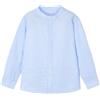 Mayoral Camicia m/l c/Coreana Lino per Bambini e Ragazzi Ghiac-azzu 7 Anni (122cm)