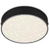 Briloner - Plafoniera a LED con decorazione a cielo stellato, lampadario, lampada senza cornice, pannello da soffitto LED, temperatura di colore bianco neutro, Ø157 mm, nero
