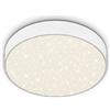Briloner - Plafoniera a LED con decorazione a stella, lampadario, lampada senza cornice, pannello da soffitto LED, temperatura di colore bianco neutro, Ø212 mm, bianco