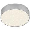 Briloner - Plafoniera a LED con decorazione a cielo stellato, lampada LED, lampadario, pannello da soffitto LED, temperatura di colore bianco neutro, Ø157 mm, colore argento