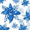 Boao 24 fiori di stella di Natale artificiali glitterati, fiori di Natale, decorazioni per matrimoni, albero di Natale, Capodanno, ornamenti (blu)
