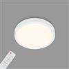 BRILONER - Plafoniera Dimmerabile, motivo a Cielo stellato, Lampada da soffitto, Temperatura colore, regolabile, Telecomando, colore bianco, Diametro 280 x 40 mm