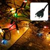 Hellum Pisello LED luci fiabesche da interno, luci fiabesche a corrente 220V colorate 35 LED illuminati 5,10m, cavo di alimentazione 2x1,5m, cavo verde di Natale per interno 577686