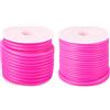 Bestewelry 2 rotoli di corda in gomma per tubi cavi, 2 mm, 3 mm, per filo di memoria, collane, bracciali, lavori a maglia, gioielli, decorazioni