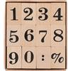 Hariendny 12 timbri con numeri da 0 a 9, timbri in gomma in legno, con piccoli numeri, decorativi su legno, multiuso, per artigianato, scrapbooking, lettere, diario e artigianato fai da te