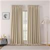 Joydeco Tende Oscuranti per Interni con Fettuccia 2 Pezzi L 140 x A 245 CM, Tende Termica Isolante Freddo e Caldo per Finestra Binario Camera da Letto e Soggiorno, Beige Chiaro