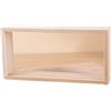 Rundago Cornice Profonda Cornice 3d 25.8x12.6x5.5 cm Cornici per Quadri Porta Foto Cornice in Legno per Esposizione di Fiori Secchi e Artigianato (Beige)
