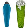 Ferrino Nightec Lite Pro 600 L Sacco a Pelo, Unisex Adulto, Blu, L & Rider, Sacco da bivacco Verde, 230x80x50 cm