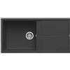 Elleci Lavello Elleci Incasso 1 vasca 100x50 Unico 480 Granitek Nero LGU48040