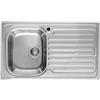 Elleci Lavello Elleci Incasso 1 vasca 86x50 Vasca a Sinistra Sky 400 Satinata Acciaio/Inox LIK400SACSX