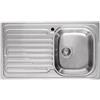 Elleci Lavello Elleci Incasso 1 vasca 86x50 Vasca a Destra Sky 400 Satinata Acciaio/Inox LIK400SACDX