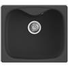 Elleci Lavello Elleci Incasso 1 vasca 58x50 Fox 200 Granitek Nero LGF20040